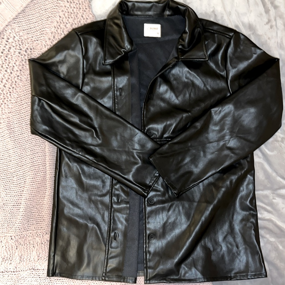 FAUX LEATHER JACKET